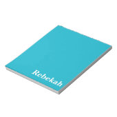 Caribbean Blue individuell anpassbar Notizblock (Rotiert)