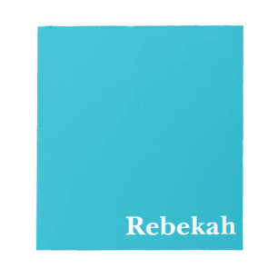 Caribbean Blue individuell anpassbar Notizblock