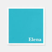 Caribbean Blue individuell anpassbar Serviette (Vorderseite)