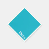 Caribbean Blue individuell anpassbar Serviette (Ecke)