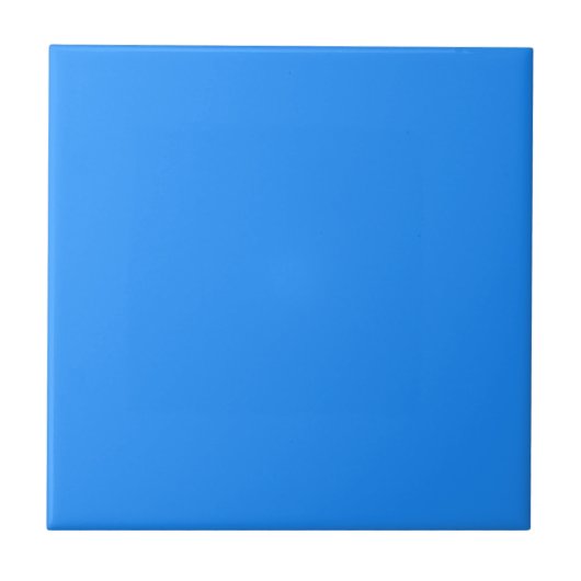 Caribbean Blue Solid Color | Classic | elegant Fliese (Vorderseite)