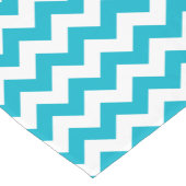 Caribbean Blue Zickzack Kurzer Tischläufer (Ecke)