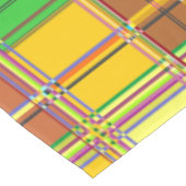 Caribbean Colorful Fabric Madras Tartan Tischdecke (Schrägansicht)