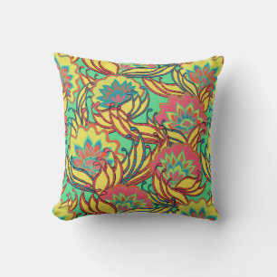 Caribbean Colors Boho Floral Kissen