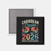 Caribbean Cruise 2026 Vacation Trip Matching Famil Magnet (Vorderseite/Rückseite)