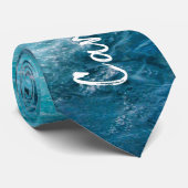 Caribbean Cruise Turquoise Weck Travel Fotografy Krawatte (Gerollt)