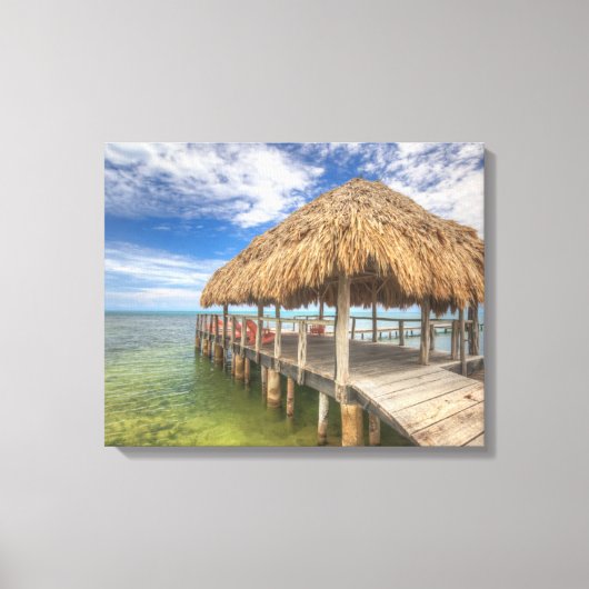 Caribbean Dock Leinwanddruck (Vorderseite)