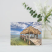 Caribbean Dock Postkarte (Stehend Vorderseite)