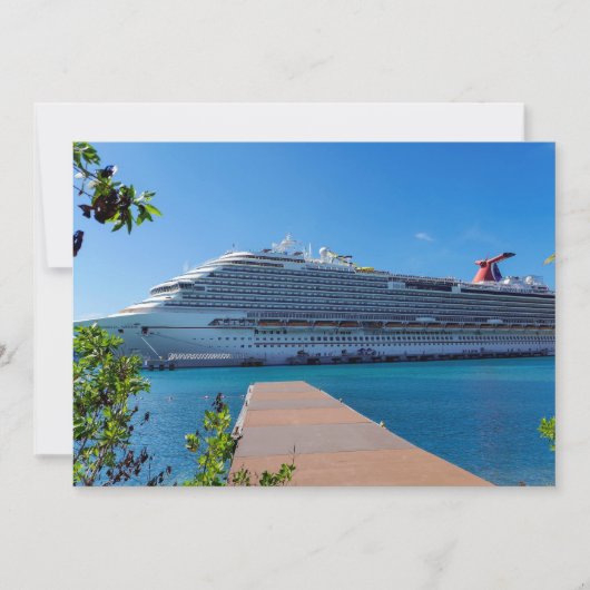 Caribbean Dream cruise Einladung (Vorderseite)