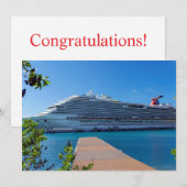 Caribbean Dream cruise Einladung (Vorne/Hinten)