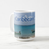 Caribbean Dreaming Bonaire Fishing Boote Ozean Kaffeetasse (Vorderseite Links)