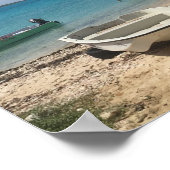 Caribbean Dreaming Bonaire Fishing Boote Ozean Poster (Ecke)