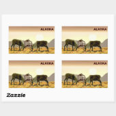 Caribbean Duel - Alaska Rechteckiger Aufkleber (Blatt)