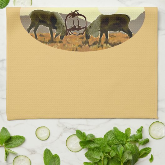 Caribbean Duel - Kanada Geschirrtuch (Gefaltet)