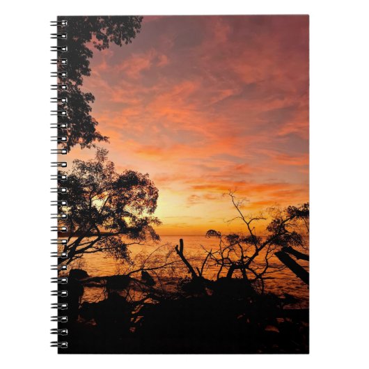 Caribbean Dusk Glow Notebook Notizblock (Vorderseite)