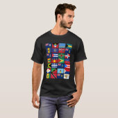 Caribbean Flags Unity Pride Geography T-Shirt (Vorne ganz)