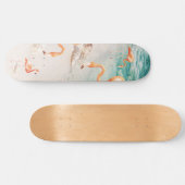Caribbean Flamingo Dream #2 #wall #decor #art Skateboard (Horizontal)