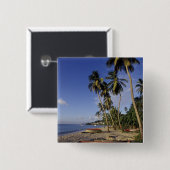 CARIBBEAN, Grenada, St. George, Palmenboote Button (Vorne & Hinten)