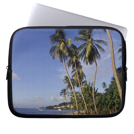 CARIBBEAN, Grenada, St. George, Palmenboote Laptopschutzhülle (Vorderseite)