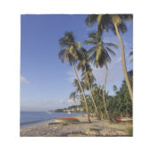 CARIBBEAN, Grenada, St. George, Palmenboote Notizblock (Vorderseite)