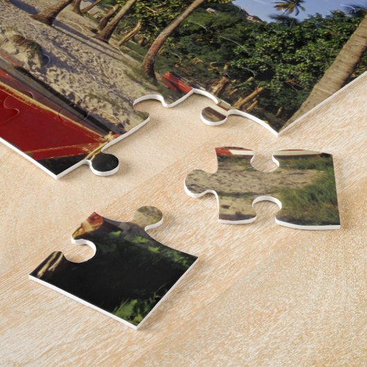 CARIBBEAN, Grenada, St. George, Palmenboote Puzzle (Seite)