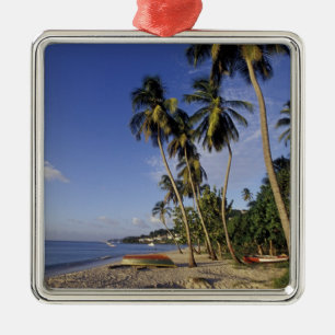 CARIBBEAN, Grenada, St. George, Palmenboote Silbernes Ornament