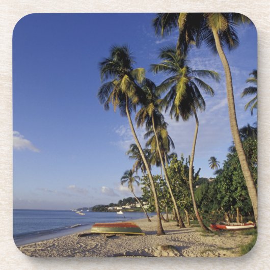 CARIBBEAN, Grenada, St. George, Palmenboote Untersetzer (Vorderseite)