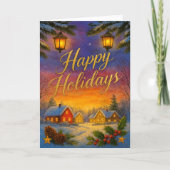 'Caribbean Holidays' Folded Greeting Card Karte (Vorderseite)