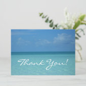 Caribbean Horizon Dankeschön Karte (Stehend Vorderseite)