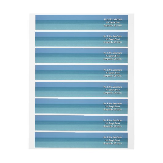 Caribbean Horizon Tropical Turquoise Blue (Bogen)