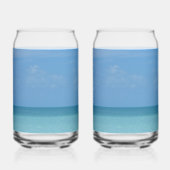 Caribbean Horizon Tropical Turquoise Blue Dosenglas (Vorderseite)