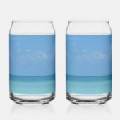 Caribbean Horizon Tropical Turquoise Blue Dosenglas (Links)