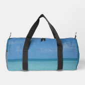 Caribbean Horizon Tropical Turquoise Blue Duffle Bag (Rückseite)