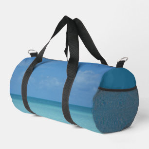 Caribbean Horizon Tropical Turquoise Blue Duffle Bag