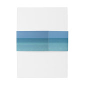 Caribbean Horizon Tropical Turquoise Blue Einladungsbanderole (Rückseitenbeispiel)