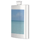 Caribbean Horizon Tropical Turquoise Blue Flachmann (Links)