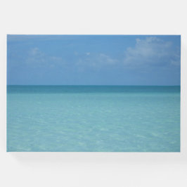 Caribbean Horizon Tropical Turquoise Blue Gästebuch