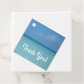 Caribbean Horizon Tropical Turquoise Blue Geschenkanhänger (Beispiel)