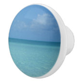 Caribbean Horizon Tropical Turquoise Blue Keramikknauf (Rechts)
