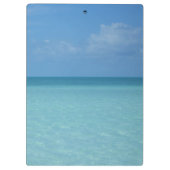 Caribbean Horizon Tropical Turquoise Blue Klemmbrett (Rückseite)