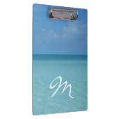 Caribbean Horizon Tropical Turquoise Blue Klemmbrett (Rechts)