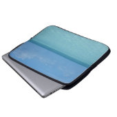 Caribbean Horizon Tropical Turquoise Blue Laptopschutzhülle (Vorne Knopf)