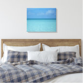 Caribbean Horizon Tropical Turquoise Blue Leinwanddruck (Insitu (Schlafzimmer))