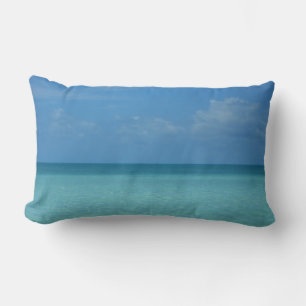 Caribbean Horizon Tropical Turquoise Blue Lendenkissen