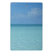 Caribbean Horizon Tropical Turquoise Blue Mini Klemmbrett (Rückseite)