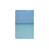 Caribbean Horizon Tropical Turquoise Blue Moleskine Taschennotizbuch (Rückseite)