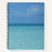 Caribbean Horizon Tropical Turquoise Blue Notizblock (Vorderseite)
