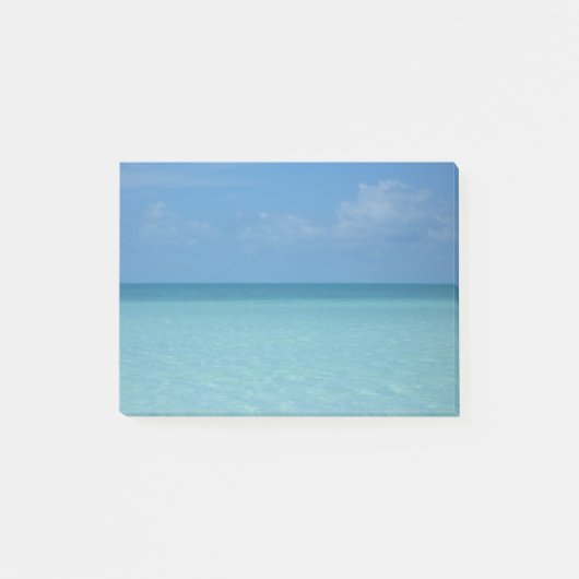 Caribbean Horizon Tropical Turquoise Blue Post-it Klebezettel (Vorderseite)