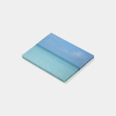 Caribbean Horizon Tropical Turquoise Blue Post-it Klebezettel (angewinkelt)
