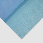 Caribbean Horizon Tropical Turquoise Blue Seidenpapier (Ausschnitt)